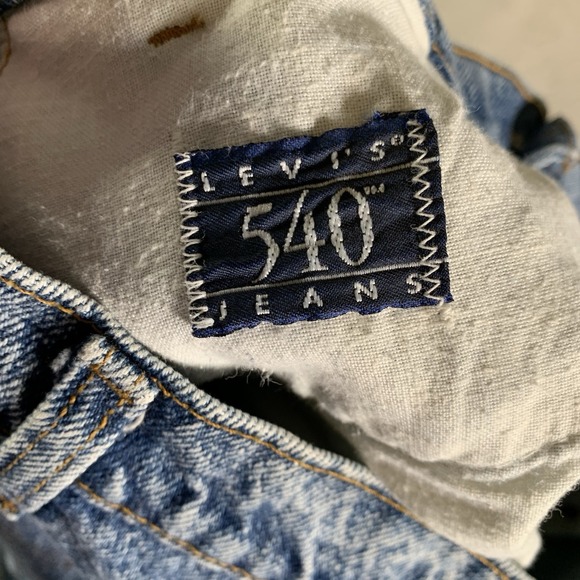 Vintage Levis 540 Jeans Men 40x32(38x32) USA Made Brown Tab Acid Wash 90s Grunge - Picture 11 of 15